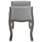 Modway Avail Vintage French Upholstered Fabric Entryway Bench in Light Gray MDY-EEI-3370-LGR