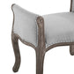 Modway Avail Vintage French Upholstered Fabric Entryway Bench in Light Gray MDY-EEI-3370-LGR