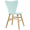 Modway Cascade Mid-Century Modern Wood Four Kitchen and Dining Room Chairs in Light Blue MDY-EEI-3380-LBU