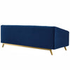 Modway Valiant Vertical Channel Tufted Performance Velvet Loveseat Navy MDY-EEI-3403-NAV