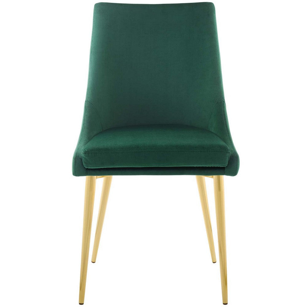 Modway Viscount Modern Accent Performance Velvet Dining Chair Green MDY-EEI-3416-GRN