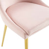 Modway Viscount Modern Accent Performance Velvet Dining Chair Pink MDY-EEI-3416-PNK