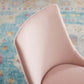 Modway Viscount Modern Accent Performance Velvet Dining Chair Pink MDY-EEI-3416-PNK