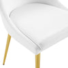 Modway Viscount Modern Accent Performance Velvet Dining Chair White MDY-EEI-3416-WHI