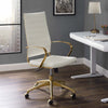 Jive Gold Stainless Steel Highback Office Chair - No Shipping Charges MDY-EEI-3417-GLD-NAV