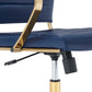 Jive Gold Stainless Steel Midback Office Chair - No Shipping Charges MDY-EEI-3418-GLD-NAV