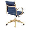 Jive Gold Stainless Steel Midback Office Chair - No Shipping Charges MDY-EEI-3418-GLD-NAV