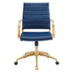 Jive Gold Stainless Steel Midback Office Chair - No Shipping Charges MDY-EEI-3418-GLD-NAV