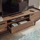 Visionary 71’ TV Stand - No Shipping Charges MDY-EEI-3435-WAL-BLK