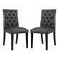 Duchess Dining Chair Vinyl Set of 2