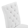 Modway Duchess Modern Tufted Button Upholstered Fabric Parsons Two Dining Chairs in White MDY-EEI-3474-WHI