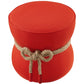 Beat Nautical Rope Upholstered Fabric Ottoman - No Shipping Charges MDY-EEI-3483-ATO