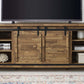 Modway Cheshire 70’’ TV Stand Rustic Sliding Door Dining Room Cabinet Storage Buffet Table Sideboard MDY-EEI-3489-WAL