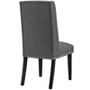 Modway Baron Modern Tall Back Wood Upholstered Fabric Four Dining Chairs in Gray MDY-EEI-3503-GRY