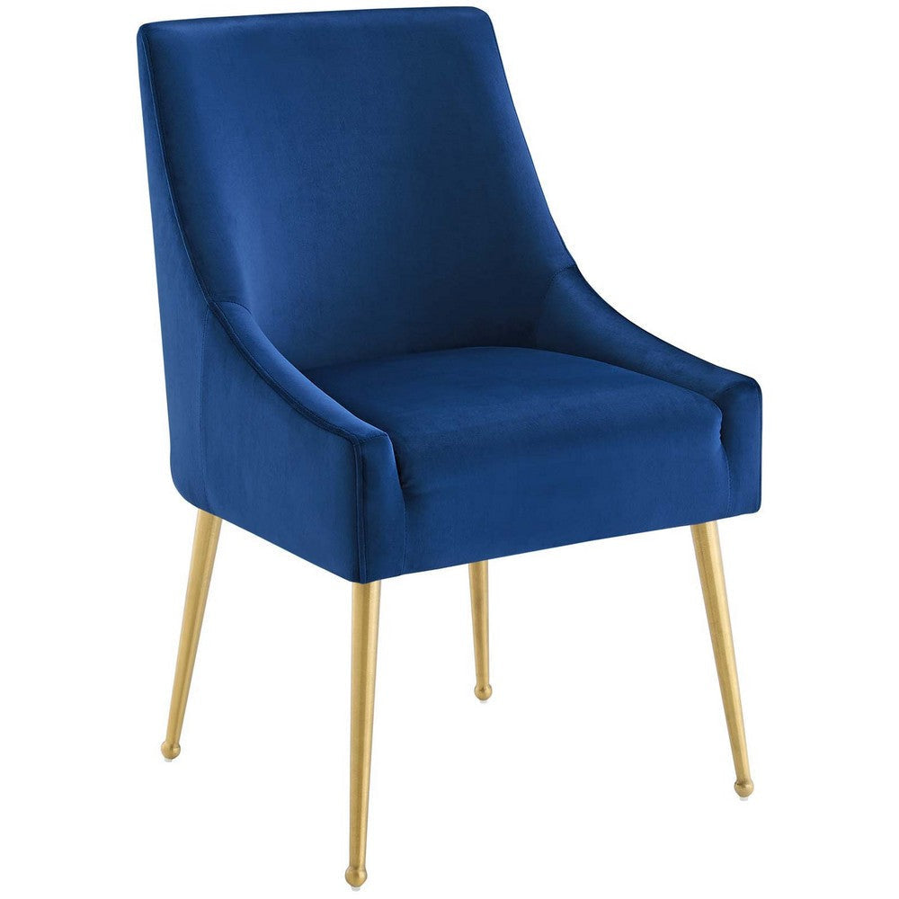 Discern Upholstered Performance Velvet Dining Chair - No Shipping Charges