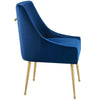 Modway Discern Upholstered Performance Velvet Dining Chair Navy MDY-EEI-3508-NAV