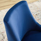 Modway Discern Upholstered Performance Velvet Dining Chair Navy MDY-EEI-3508-NAV