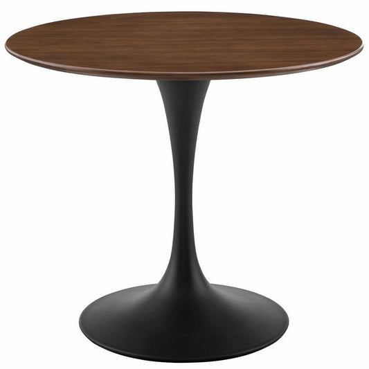 Modway Lippa Dining Table, 36", Black Walnut