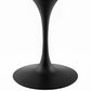 Lippa 60’’ Oval Artificial Marble Dining Table MDY-EEI-3531-BLK-WHI