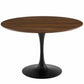 Lippa 47" Round Walnut Dining Table