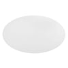 Modway Lippa 78’’ Oval-Shaped Mid-Century Modern Dining Table with White Wood Top and Black Base MDY-EEI-3540-BLK-WHI