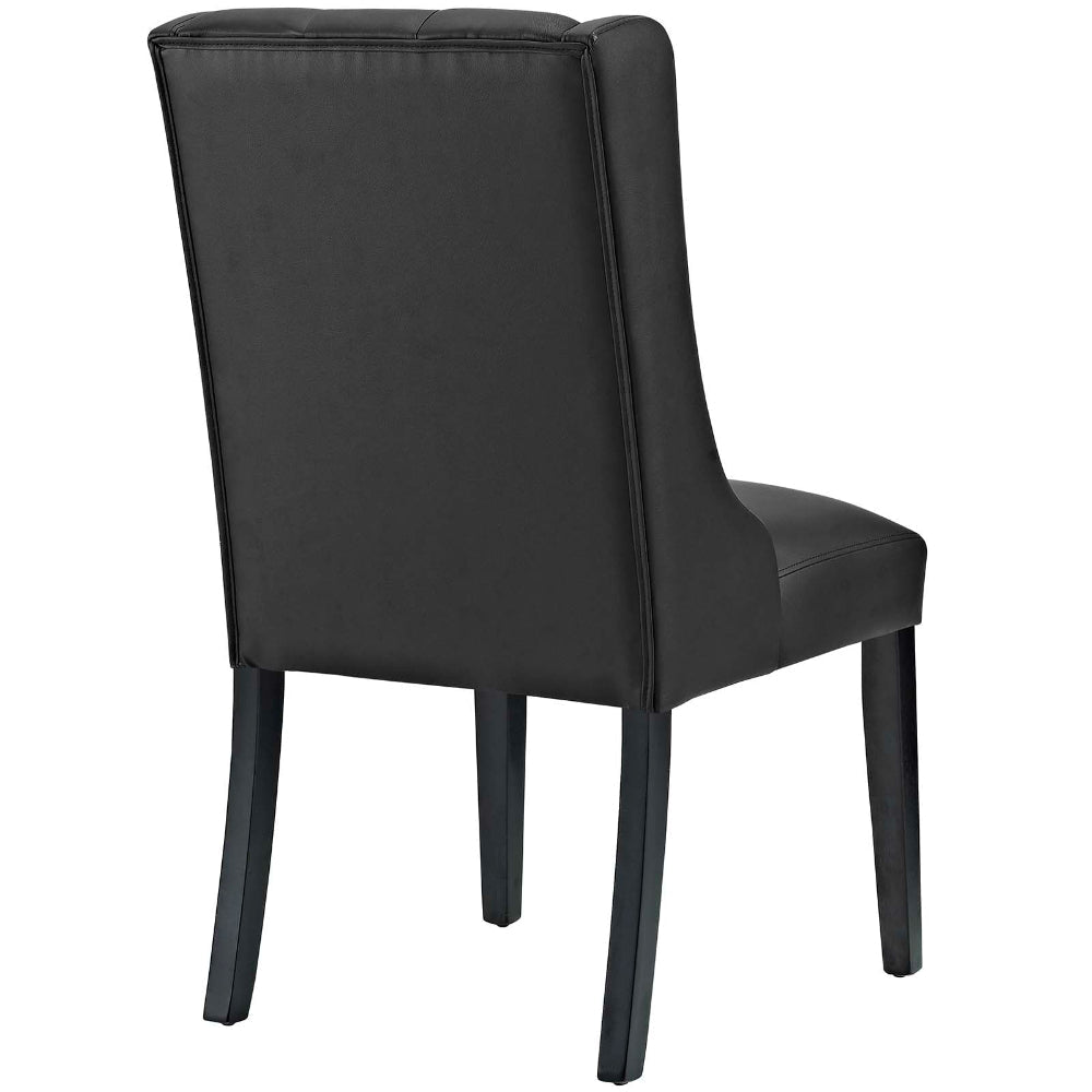 Baronet Dining Chair Vinyl Set of 2 - No Shipping Charges MDY-EEI-3555-BLK