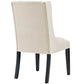 Modway Baronet Button Tufted Fabric Dining Chair - Set of 4 Beige MDY-EEI-3558-BEI