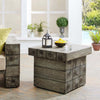 Manteo Rustic Coastal Outdoor Patio Side Table - No Shipping Charges MDY-EEI-3562-LGR