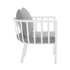 Modway Riverside Outdoor Furniture Armchair White Gray MDY-EEI-3566-WHI-GRY