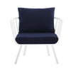 Modway Riverside Outdoor Furniture Armchair White Navy MDY-EEI-3566-WHI-NAV