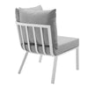 Riverside Outdoor Patio Aluminum Corner Chair - No Shipping Charges MDY-EEI-3569-SLA-CHA