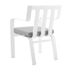 Baxley Stackable Outdoor Patio Aluminum Dining Armchair - No Shipping Charges MDY-EEI-3571-WHI-GRY