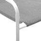 Raleigh Stackable Outdoor Patio Aluminum Dining Armchair - No Shipping Charges MDY-EEI-3573-WHI-GRY