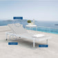 Charleston Outdoor Patio Chaise Lounge Chair - No Shipping Charges MDY-EEI-3610-WHI-GRY