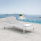 Charleston Outdoor Patio Chaise Lounge Chair - No Shipping Charges MDY-EEI-3610-WHI-GRY