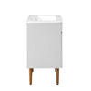 Modway Harvest Mid-Century Bathroom Vanity Cabinet 24 Inch Gray White MDY-EEI-3633-GRY-WHI