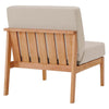 Sedona Outdoor Patio Eucalyptus Wood Sectional Sofa Armless Chair - No Shipping Charges MDY-EEI-3681-NAT-TAU