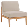 Modway Sedona Armless Chair, Natural Taupe