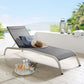 Savannah Mesh Chaise Outdoor Patio Aluminum Lounge Chair - No Shipping Charges MDY-EEI-3721-BLK