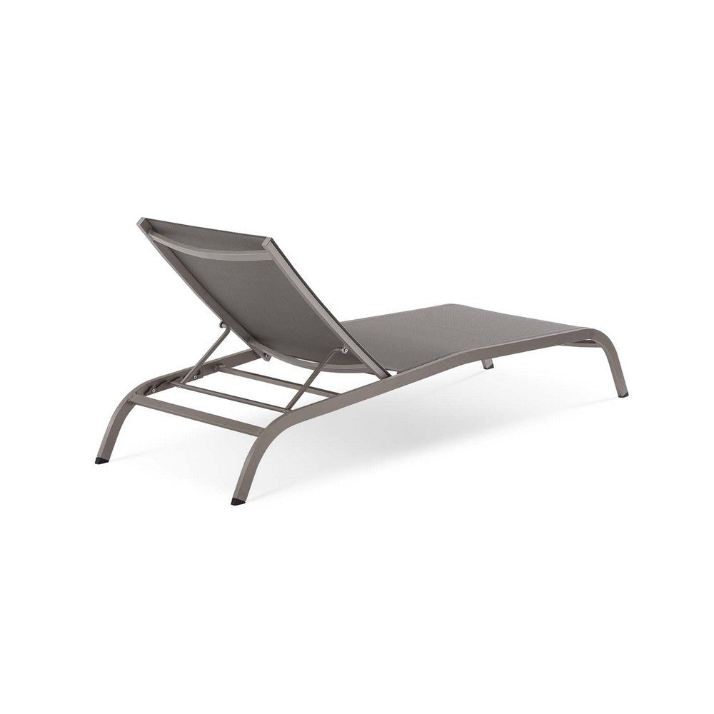 Savannah Mesh Chaise Outdoor Patio Aluminum Lounge Chair - No Shipping Charges MDY-EEI-3721-BLK