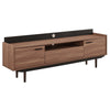 Modway Visionary 2 Piece Entertainment Center Walnut Black MDY-EEI-3730-WAL-BLK-SET