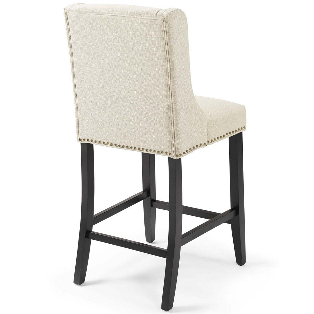 Modway Baron Fabric Upholstered Dining Counter-Height Bar Stool in Beige MDY-EEI-3735-BEI