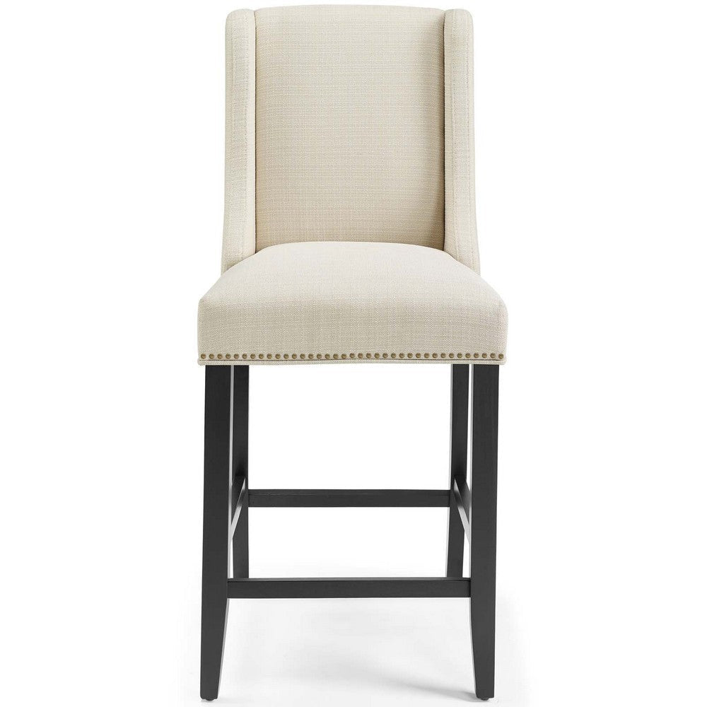 Modway Baron Fabric Upholstered Dining Counter-Height Bar Stool in Beige MDY-EEI-3735-BEI