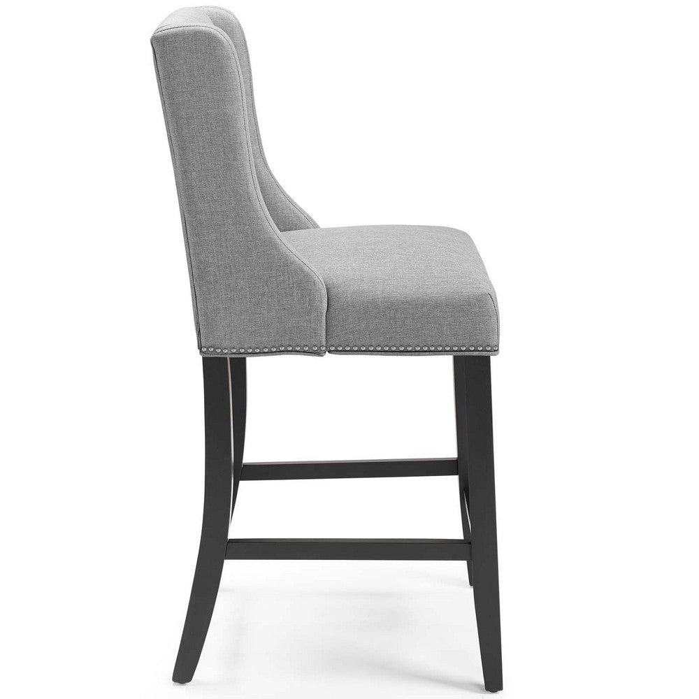 Modway Baron Fabric Upholstered Dining Counter-Height Bar Stool in Light Gray MDY-EEI-3735-LGR