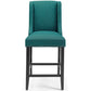 Modway Baron Fabric Upholstered Dining Counter-Height Bar Stool in Teal MDY-EEI-3735-TEA