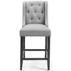 Modway Baronet Tufted Button Upholstered Fabric Counter Stool Light Gray 19.5 x 21 x 42 MDY-EEI-3739-LGR