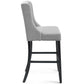 Baronet Tufted Button Upholstered Fabric Bar Stool - No Shipping Charges MDY-EEI-3741-AZU