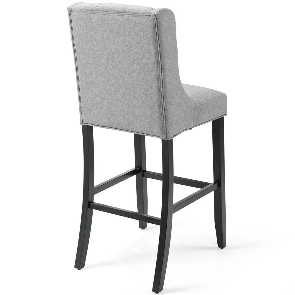 Baronet Tufted Button Upholstered Fabric Bar Stool - No Shipping Charges MDY-EEI-3741-AZU