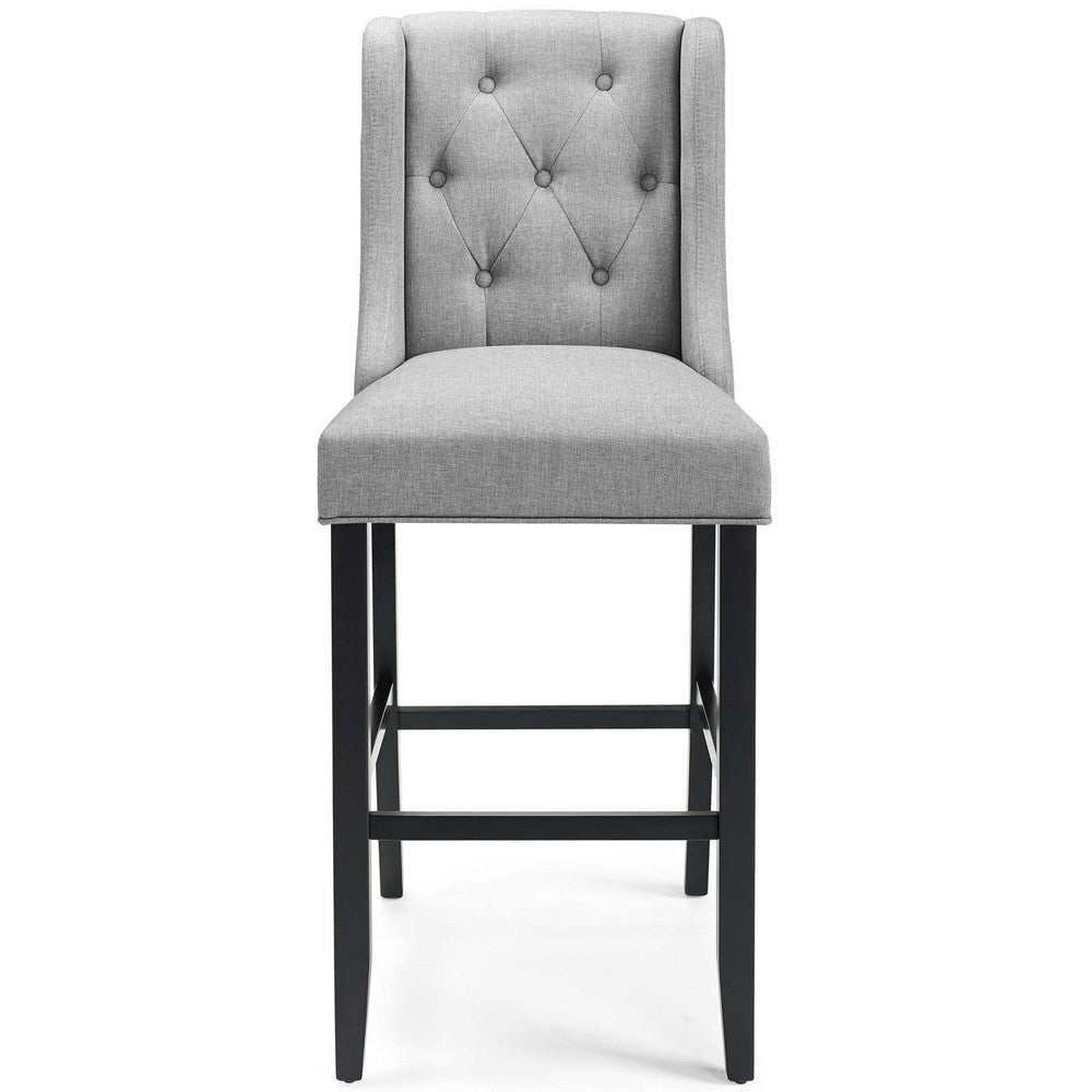 Baronet Tufted Button Upholstered Fabric Bar Stool - No Shipping Charges MDY-EEI-3741-AZU