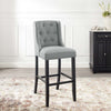 Baronet Tufted Button Upholstered Fabric Bar Stool - No Shipping Charges MDY-EEI-3741-AZU